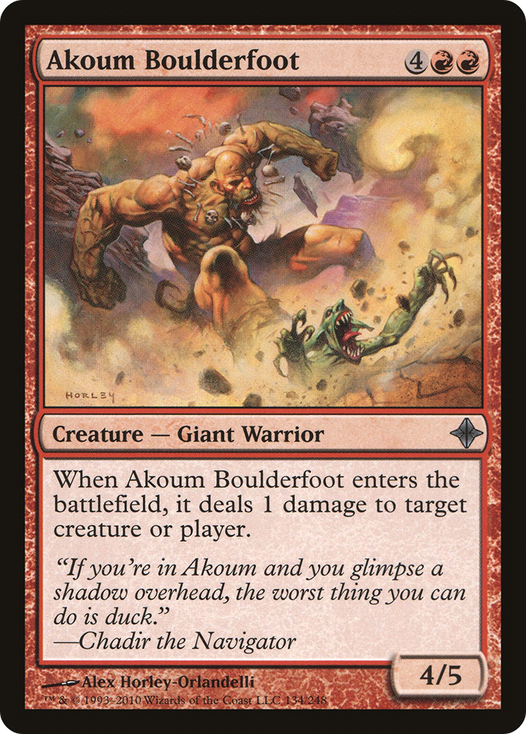 {C} Akoum Boulderfoot [Rise of the Eldrazi][ROE 134]