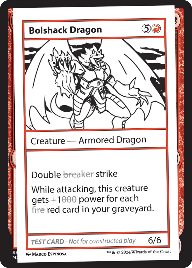 {C} Bolshack Dragon [Mystery Booster 2 Playtest Cards][MB2 PLAYTEST]