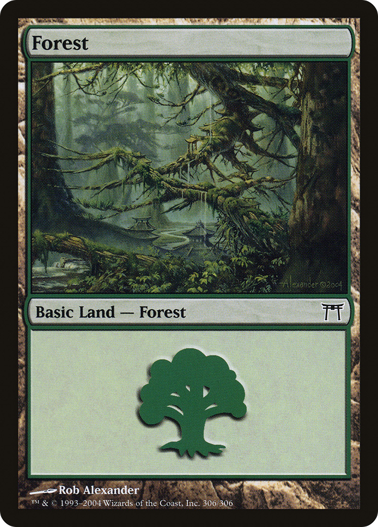 {B}[CHK 306] Forest (306) [Champions of Kamigawa]
