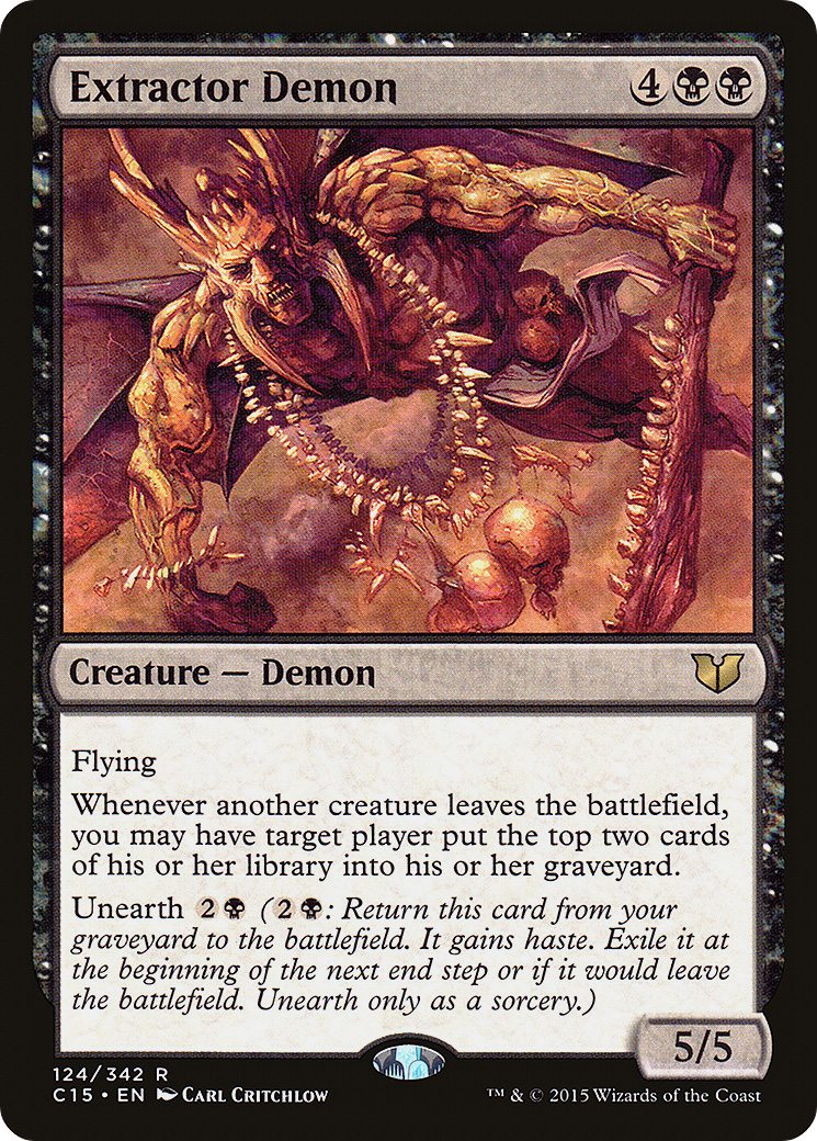 {R} Extractor Demon [Commander 2015][C15 124]