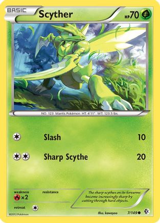 [PKM-C] Scyther (7/149) [Black & White: Boundaries Crossed]
