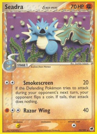[PKM-R] Seadra (22/101) (Delta Species) (Stamped) [EX: Dragon Frontiers]