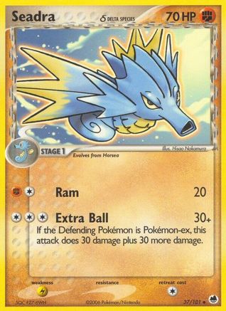 [PKM] Seadra (37/101) (Delta Species) (Stamped) [EX: Dragon Frontiers]
