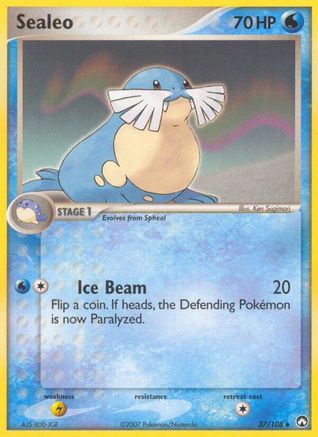 [PKM] Sealeo (37/108) (Stamped) [EX: Power Keepers]