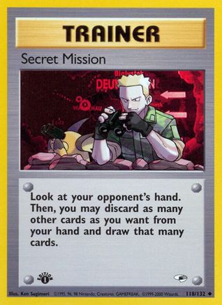 [PKM] Secret Mission (118/132) [Gym Heroes 1st Edition]