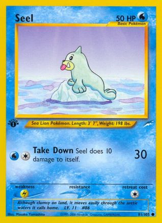 [PKM-C] Seel (81/105) [Neo Destiny 1st Edition]