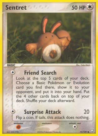 [PKM] Sentret (75/109) (Stamped) [EX: Team Rocket Returns]
