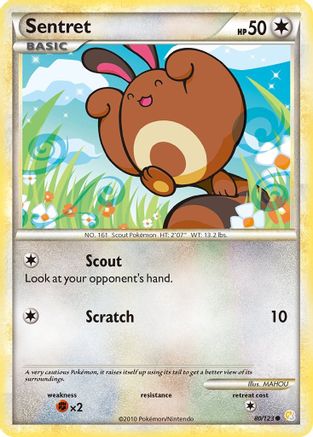 [PKM] Sentret (80/123) [HeartGold & SoulSilver: Base Set]