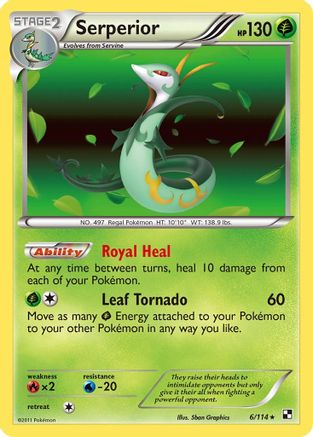 [PKM-R] Serperior (6/114) [Black & White: Base Set]