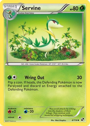 [PKM-C] Servine (4/114) [Black & White: Base Set]