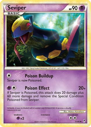 [PKM-C] Seviper (51/95) [HeartGold & SoulSilver: Call of Legends]