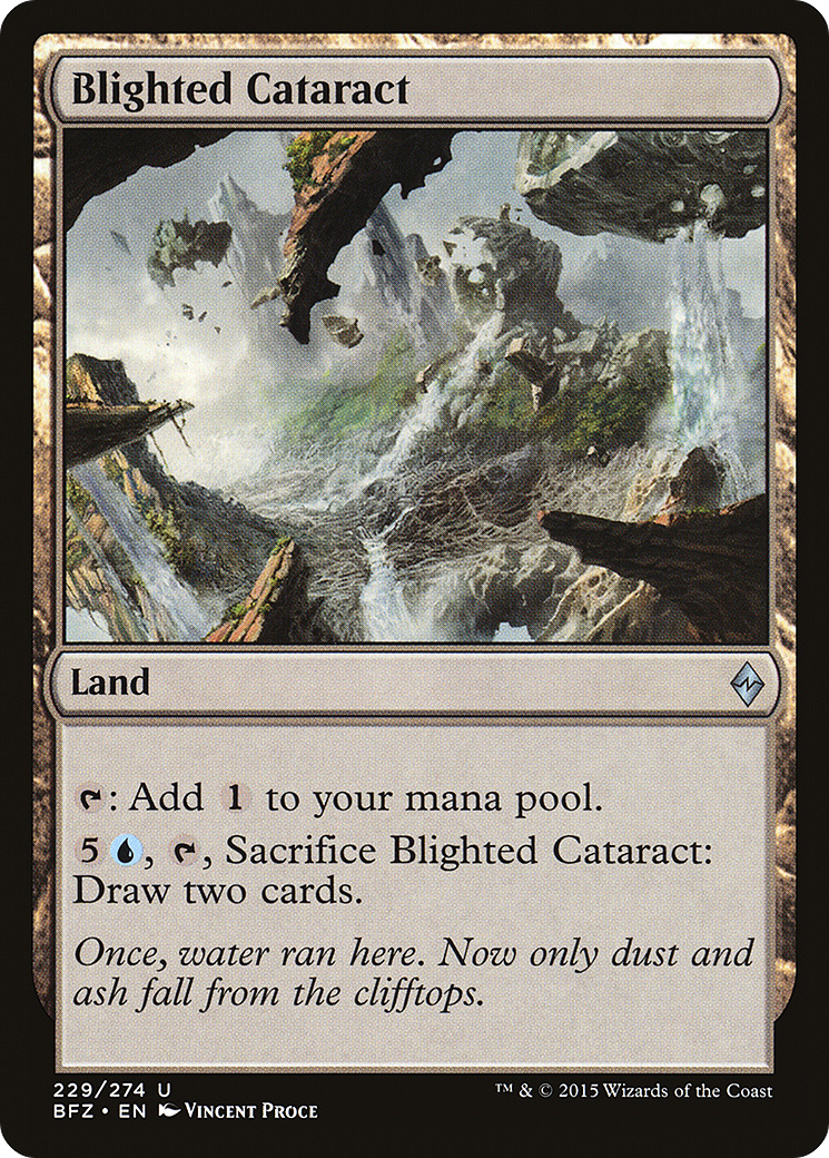 {C} Blighted Cataract [Battle for Zendikar][BFZ 229]