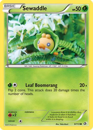 [PKM-C] Sewaddle (9/113) [Black & White: Legendary Treasures]