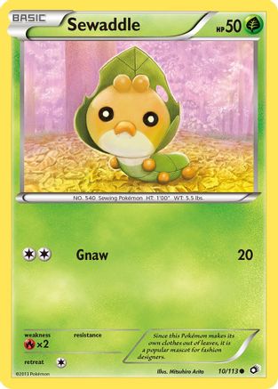 [PKM-C] Sewaddle (10/113) [Black & White: Legendary Treasures]