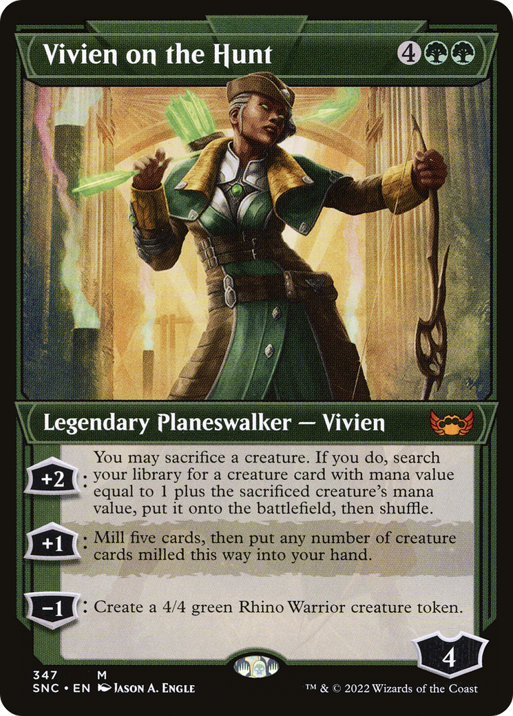{R} Vivien on the Hunt (Showcase Art Deco) [Streets of New Capenna][SNC 347]