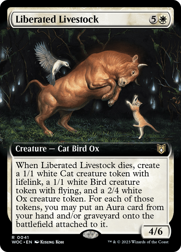 {R} Liberated Livestock (Extended Art) [Wilds of Eldraine Commander][WOC 041]