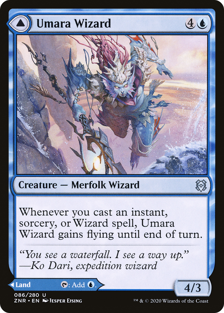 {C} Umara Wizard // Umara Skyfalls [Zendikar Rising][ZNR 086]