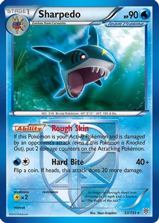 [PKM] Sharpedo (33/135) [Black & White: Plasma Storm]
