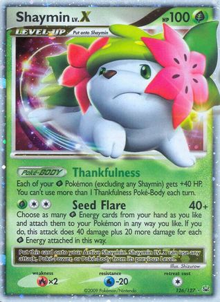 [PKM] Shaymin LV.X (126/127) [Platinum: Base Set]