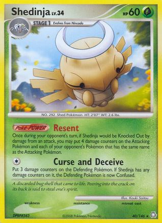 [PKM] Shedinja (40/146) [Diamond & Pearl: Legends Awakened]