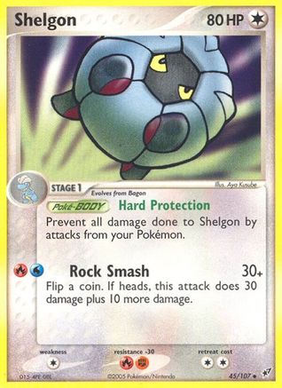 [PKM] Shelgon (45/107) (Stamped) [EX: Deoxys]