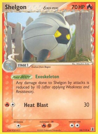 [PKM] Shelgon (54/113) (Delta Species) (Stamped) [EX: Delta Species]