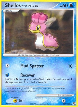 [PKM] Shellos West Sea (107/132) [Diamond & Pearl: Secret Wonders]