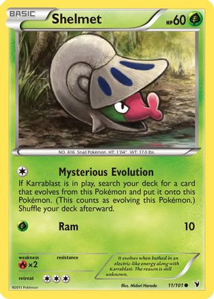 [PKM] Shelmet (11/101) [Black & White: Noble Victories]