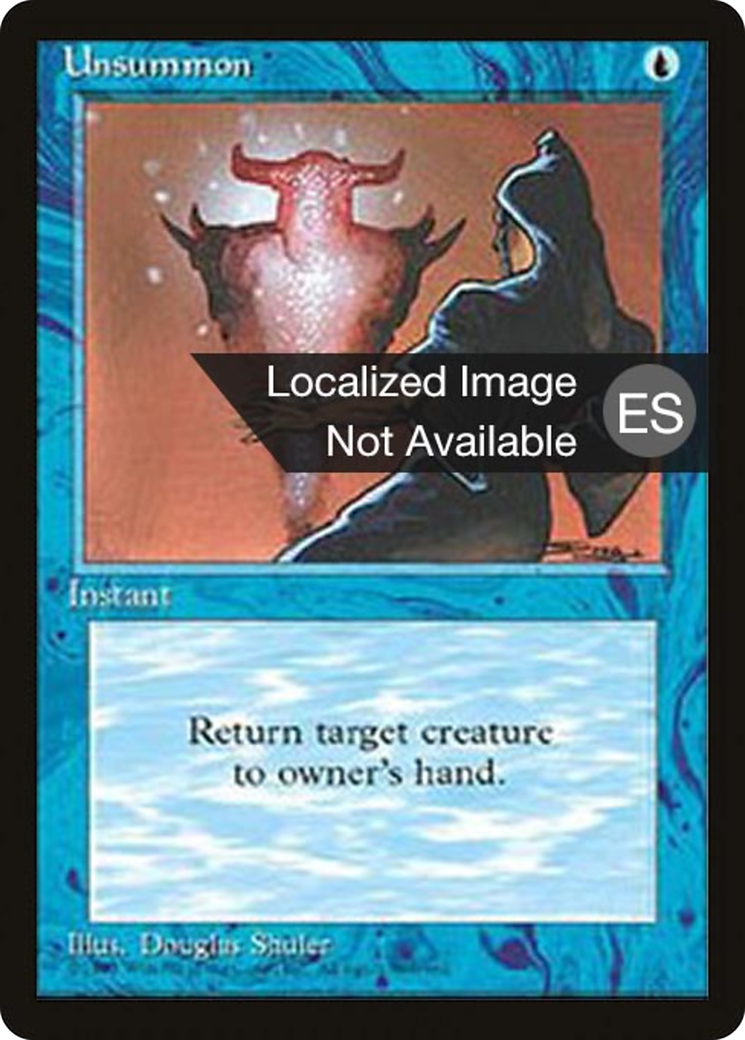 {F} Unsummon [Fourth Edition (Foreign Black Border)][FBB 4ED 111]