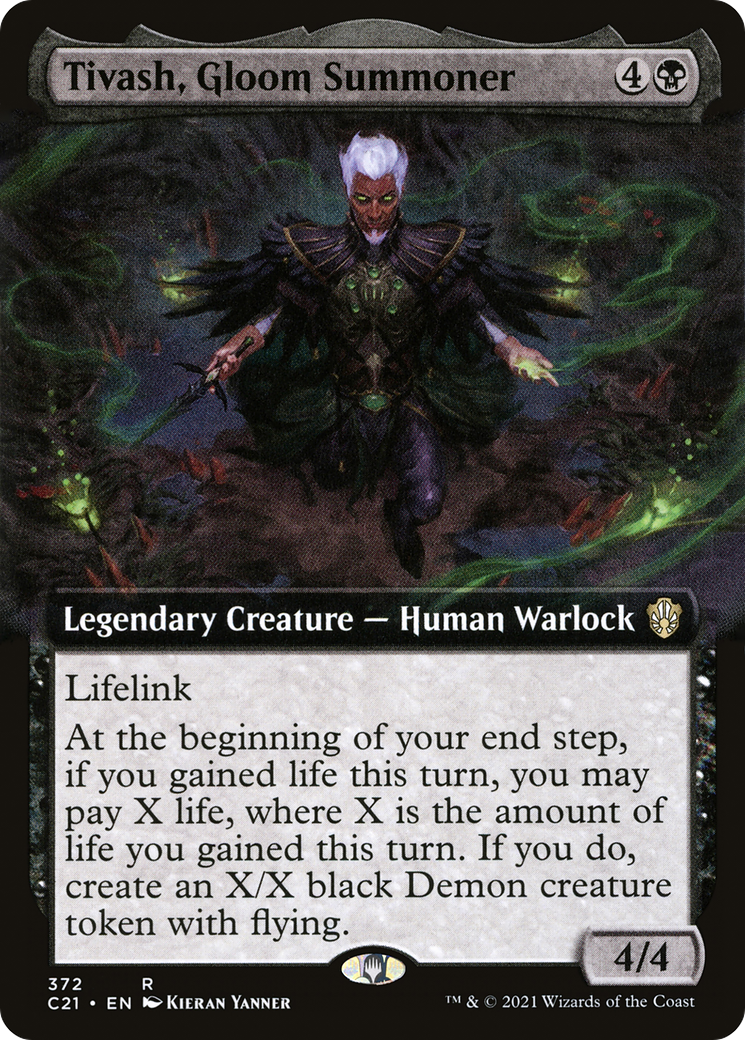 {R} Tivash, Gloom Summoner (Extended Art) [Commander 2021][C21 372]