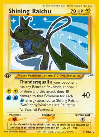 [PKM-R] Shining Raichu (111/105) [Neo Destiny Unlimited]