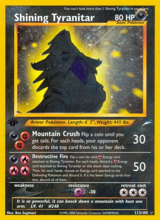 [PKM] Shining Tyranitar (113/105) [Neo Destiny 1st Edition]