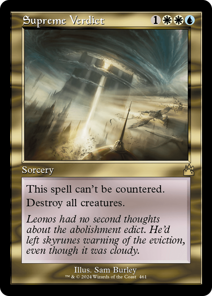 {R} Supreme Verdict (Retro Frame) [Ravnica Remastered][RVR 461]