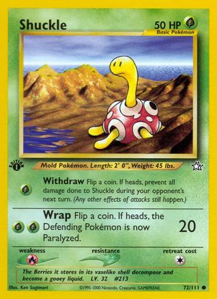 [PKM] Shuckle (72/111) [Neo Genesis 1st Edition]