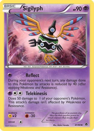 [PKM] Sigilyph (41/98) [Black & White: Emerging Powers]