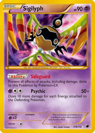 [PKM] Sigilyph (118/116) [Black & White: Plasma Freeze]
