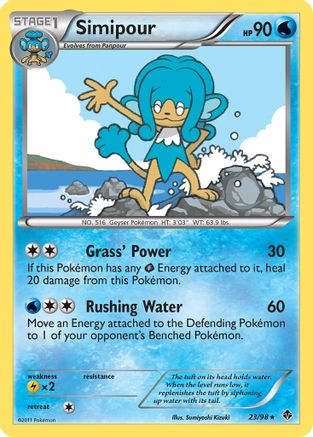 [PKM-R] Simipour (23/98) [Black & White: Emerging Powers]