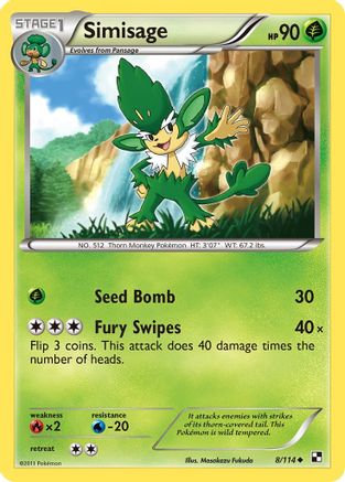 [PKM] Simisage (8/114) [Black & White: Base Set]