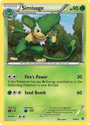 [PKM] Simisage (2/98) [Black & White: Emerging Powers]