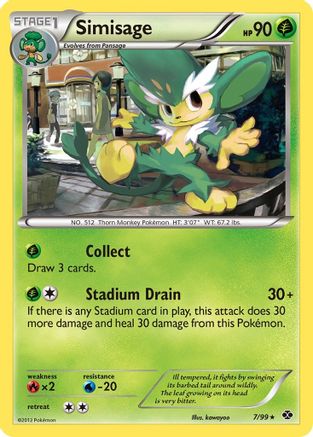 [PKM] Simisage (7/99) [Black & White: Next Destinies]