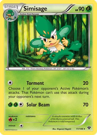 [PKM] Simisage (11/146) [XY: Base Set]