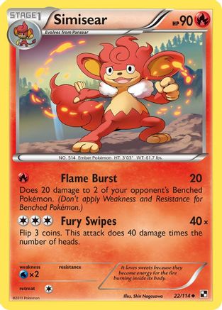 [PKM-C] Simisear (22/114) [Black & White: Base Set]