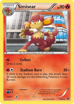 [PKM] Simisear (16/99) [Black & White: Next Destinies]