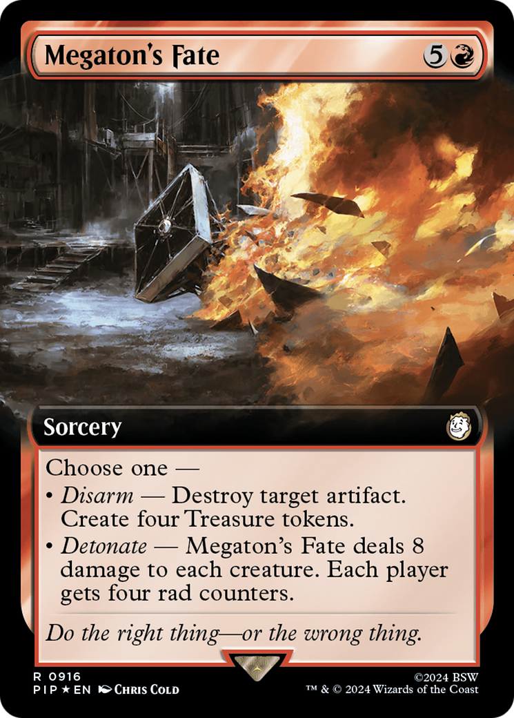 {R} Megaton's Fate (Extended Art) (Surge Foil) [Fallout][PIP 916]