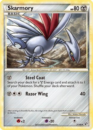 [PKM] Skarmory (21/90) [HeartGold & SoulSilver: Undaunted]