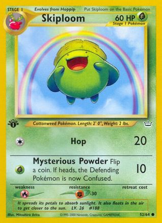 [PKM] Skiploom (52/64) [Neo Revelation 1st Edition]