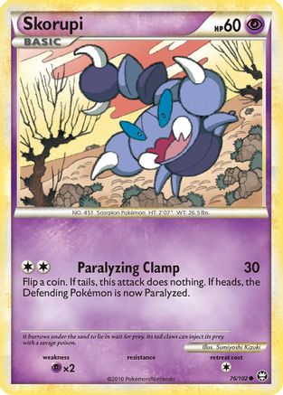 [PKM] Skorupi (76/102) [HeartGold & SoulSilver: Triumphant]