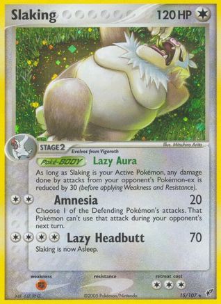 [PKM] Slaking (15/107) (Stamped) [EX: Deoxys]