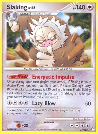 [PKM] Slaking (34/123) [Diamond & Pearl: Mysterious Treasures]
