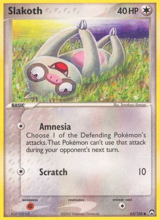 [PKM] Slakoth (63/108) (Stamped) [EX: Power Keepers]